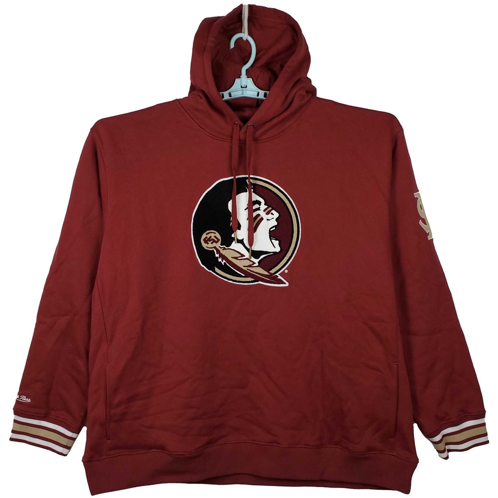Florida State Seminoles Mitchell & Ness NCAA 2XL XXL Hoodie Chenille Logo NWT